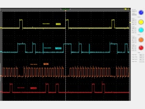 RFID frequency displayed with an osci